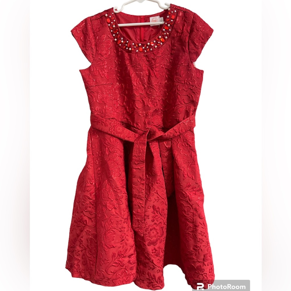 Red formal dress for girls